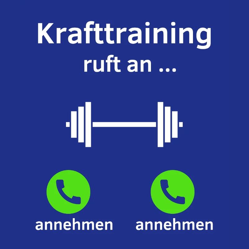 Krafttraining ruft an - annehmen oder annehmen?