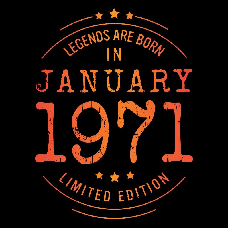 Anniversaire Janvier 1971 Edition Limitée Vintage