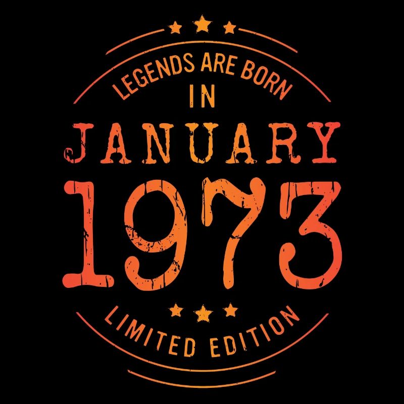 Anniversaire Janvier 1973 Edition Limitée Millésime