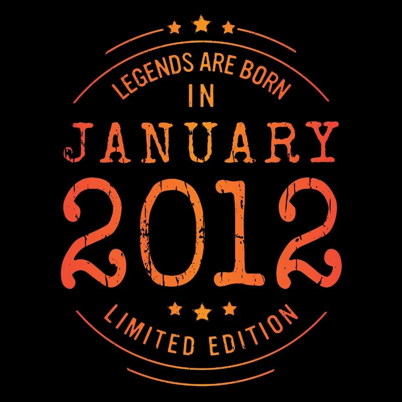 Geburtstag Januar 2012 Limited Edition Vintage