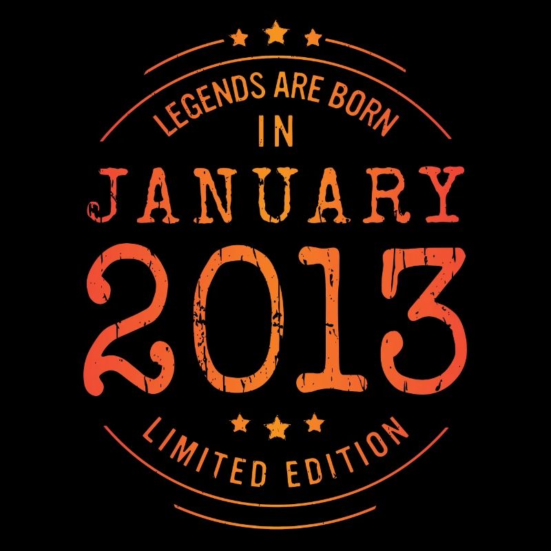 Geburtstag Januar 2013 Limited Edition Vintage