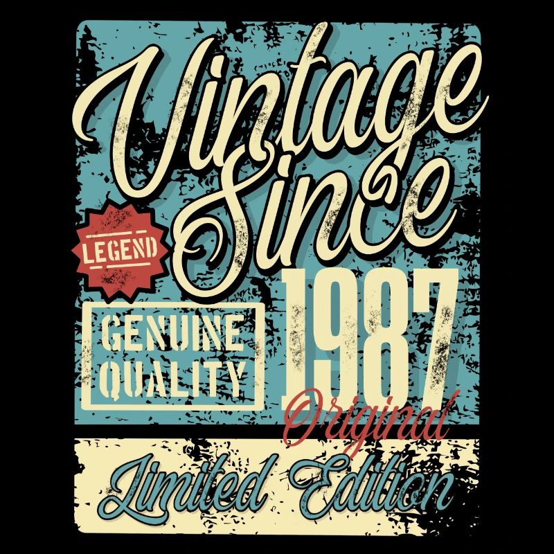 1987 Birthday vintage Retro Legend