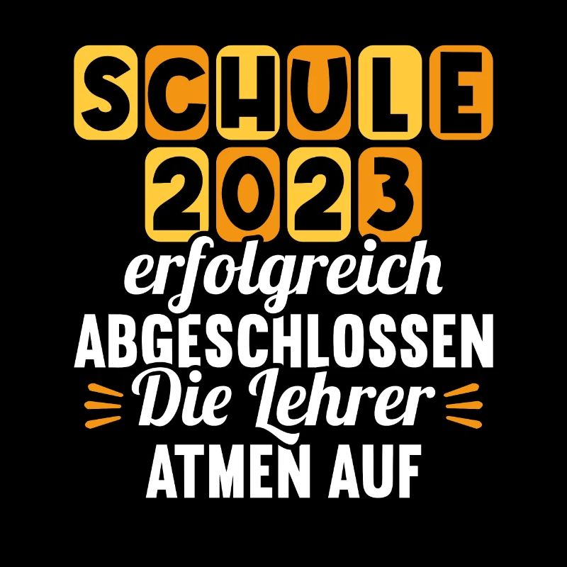 Schule 2023 Abgeschlossen Lehrer atmen auf