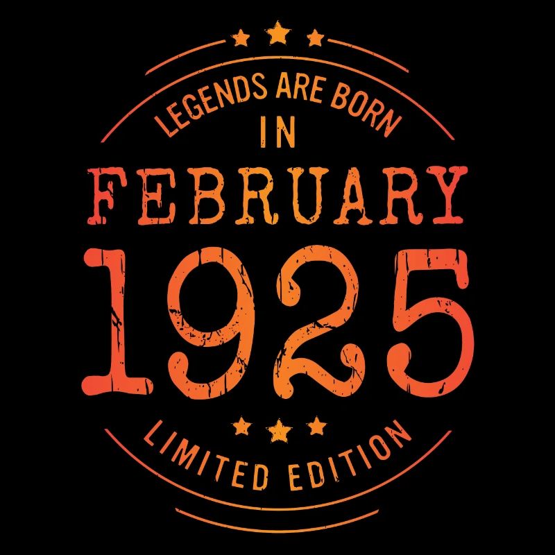 Anniversaire Février 1925 Edition Limitée Millésime