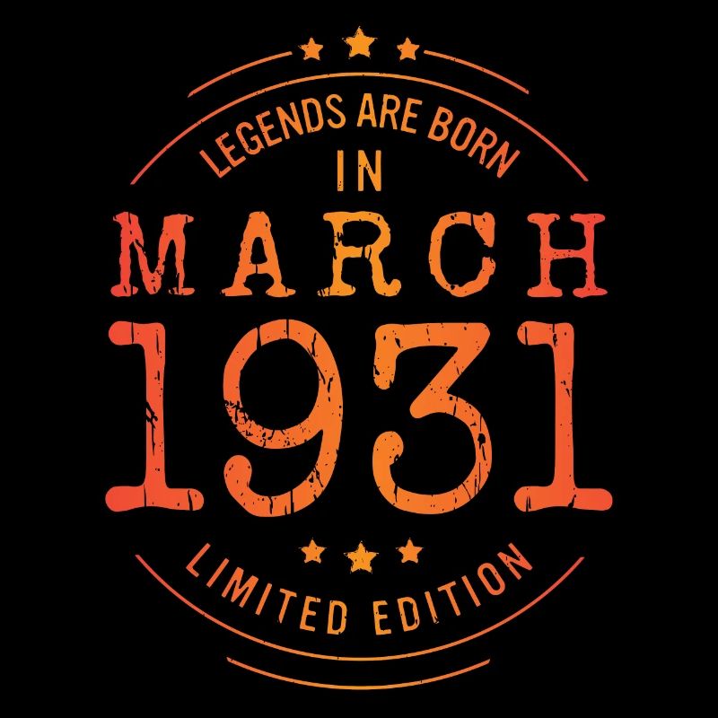 Anniversaire Mars 1931 Edition Limitée Millésime