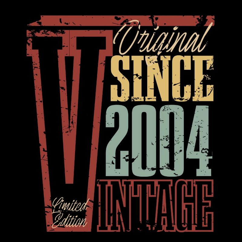 2004 Anniversaire Année de naissance Année de construction Vintage Rétro