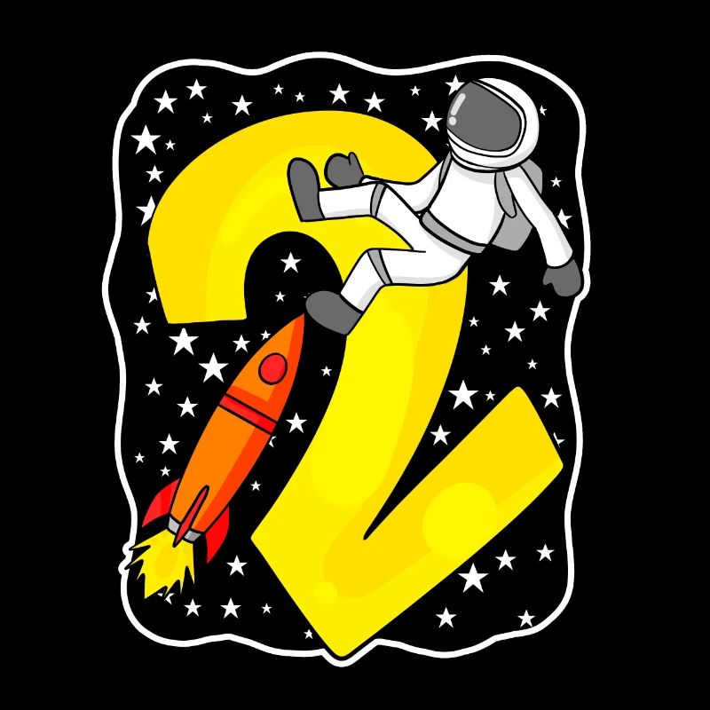 2e anniversaire - 2 ans Jeune astronaute