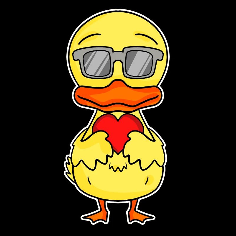 Canard avec coeur - Love Romantic