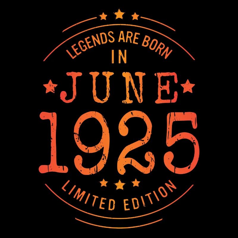 Birthday June 1925 Limited Edition Vintage