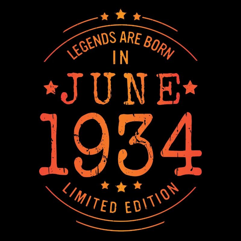 Geburtstag Juni 1934 Limited Edition Vintage