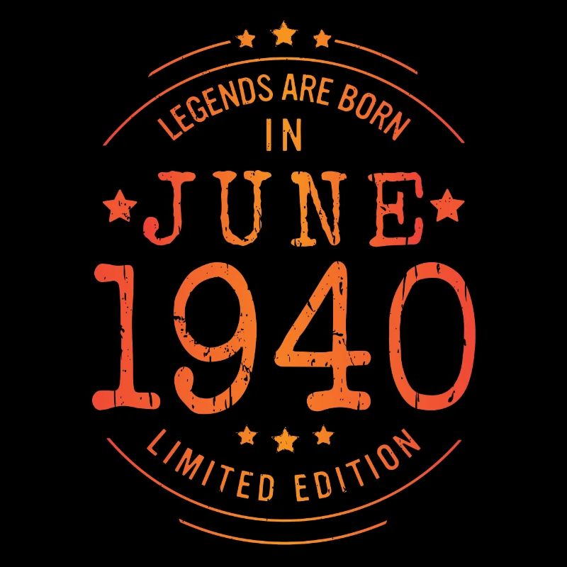 Geburtstag Juni 1940 Limited Edition Vintage