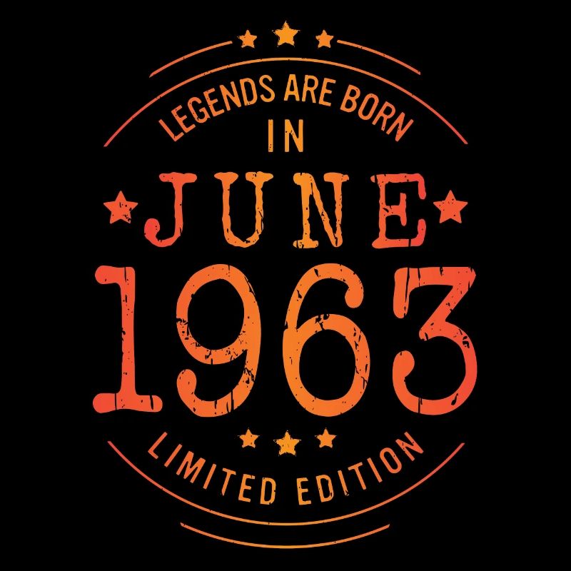 Geburtstag Juni 1963 Limited Edition Vintage