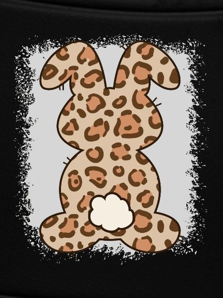 Leopard Print Bleached Easter