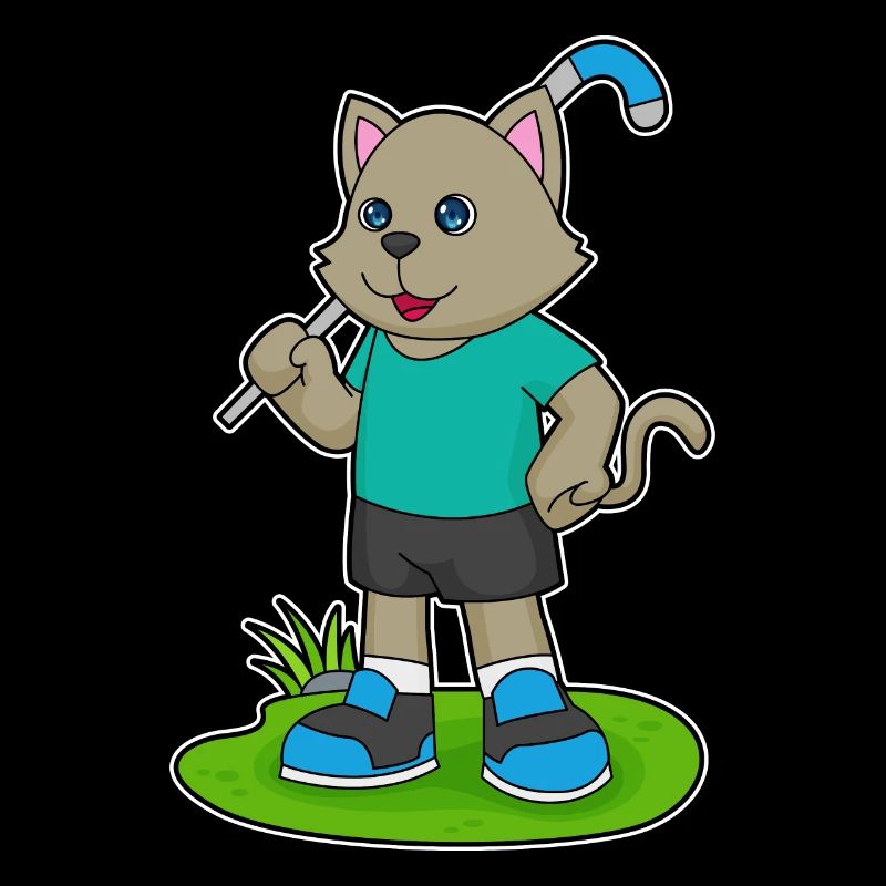 Katze Hockey Hockeyschläger
