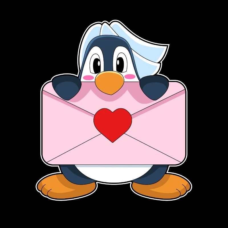 Mariage Penguin Bride Letter