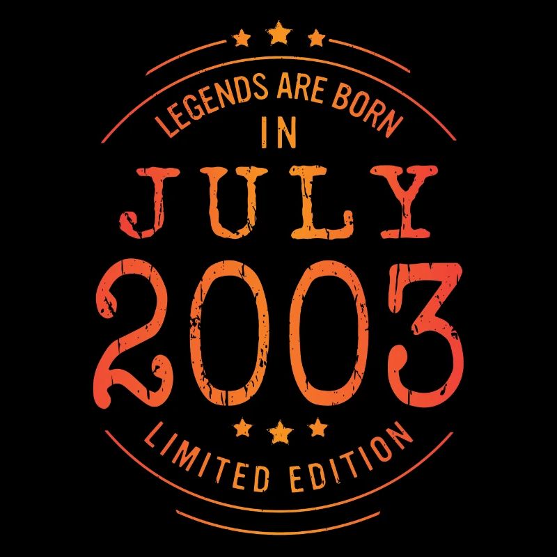 Geburtstag Juli 2003 Limited Edition Vintage