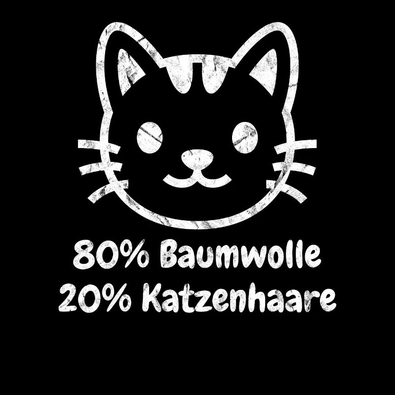 Katzenhaar Baumwolle Witzshirt