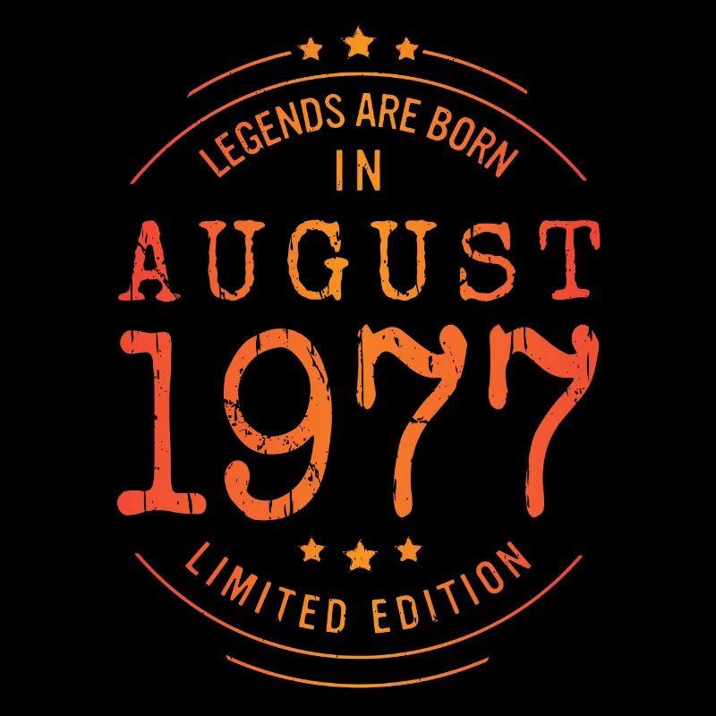 Geburtstag August 1977 Limited Edition Vintage