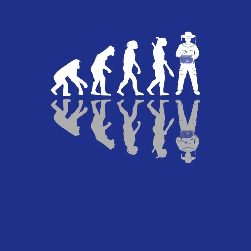 Human Evolution Funny Beekeping Beekeeper Honey