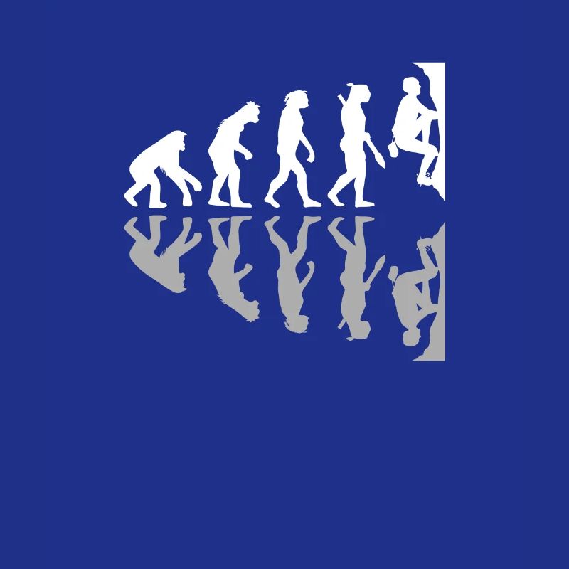 Human Evolution Funny Bouldering Climber Boulder