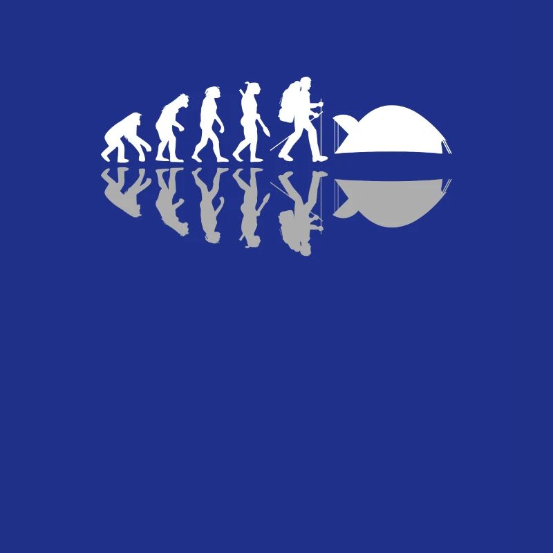 Human Evolution Funny Camping Camper Adventure