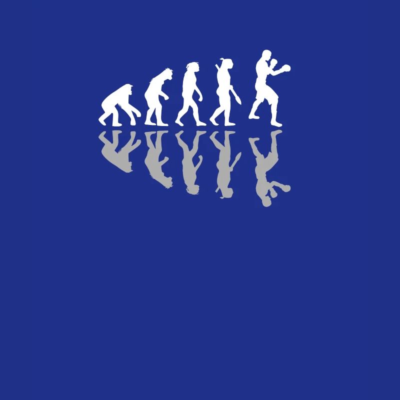Human Evolution Boxer Boxing Lover Kickboxing