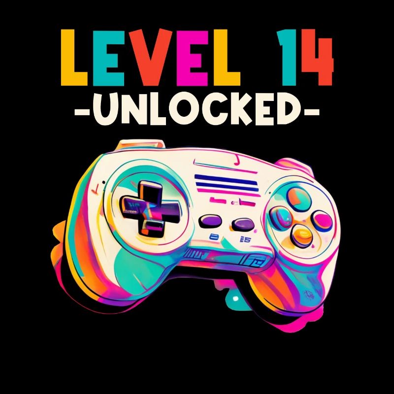 Level 14 Years Gaming 14er 14 Birthday