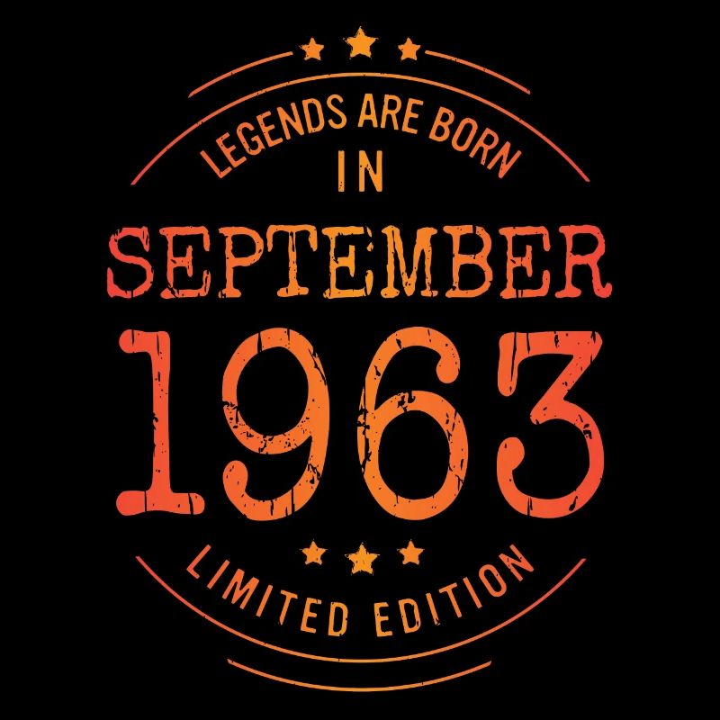 Geburtstag September 1963 Limited Edition Vintage