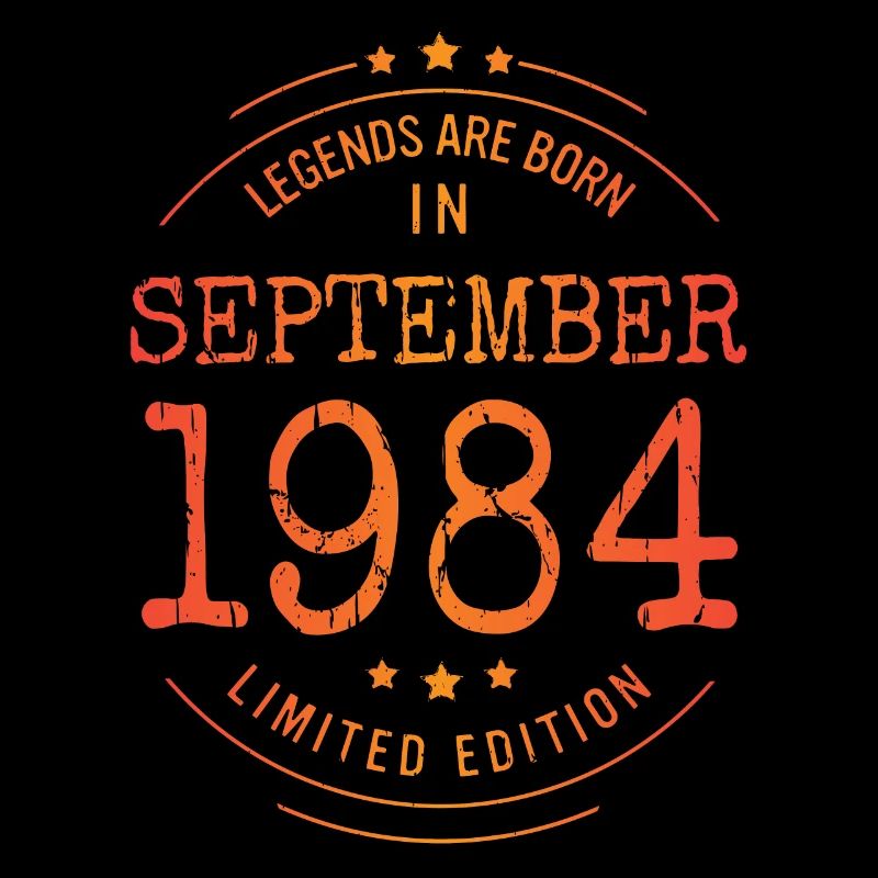 Geburtstag September 1984 Limited Edition Vintage