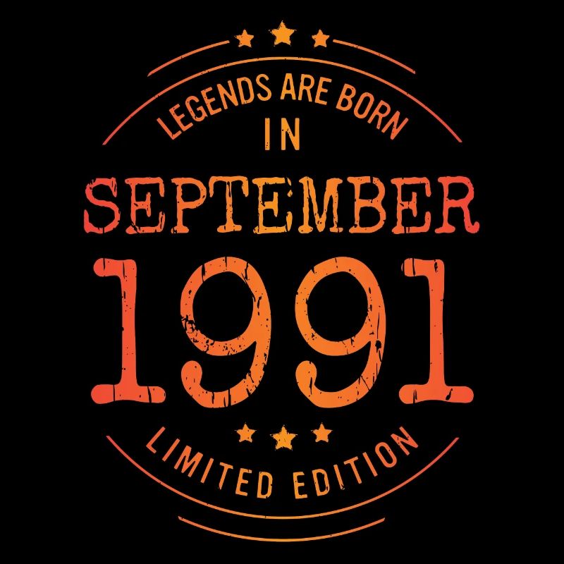 Geburtstag September 1991 Limited Edition Vintage