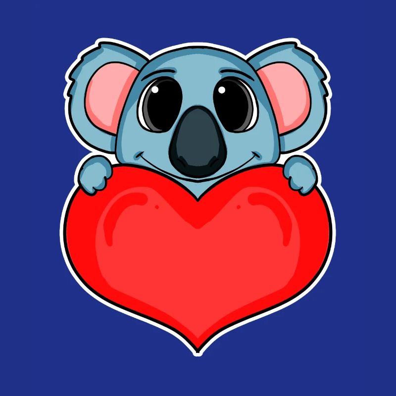 Koala mit Herz - Liebe Romantisch