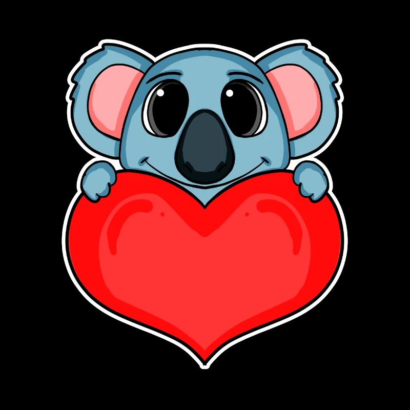 Koala mit Herz - Liebe Romantisch