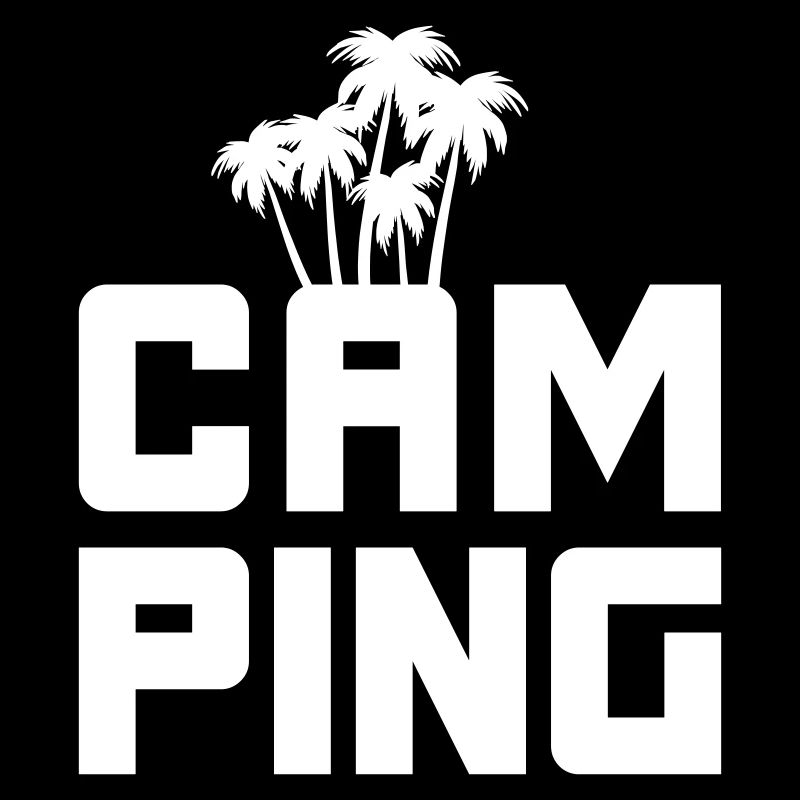Camping Palms Vector Camper Van Life Ventilateur de plein air