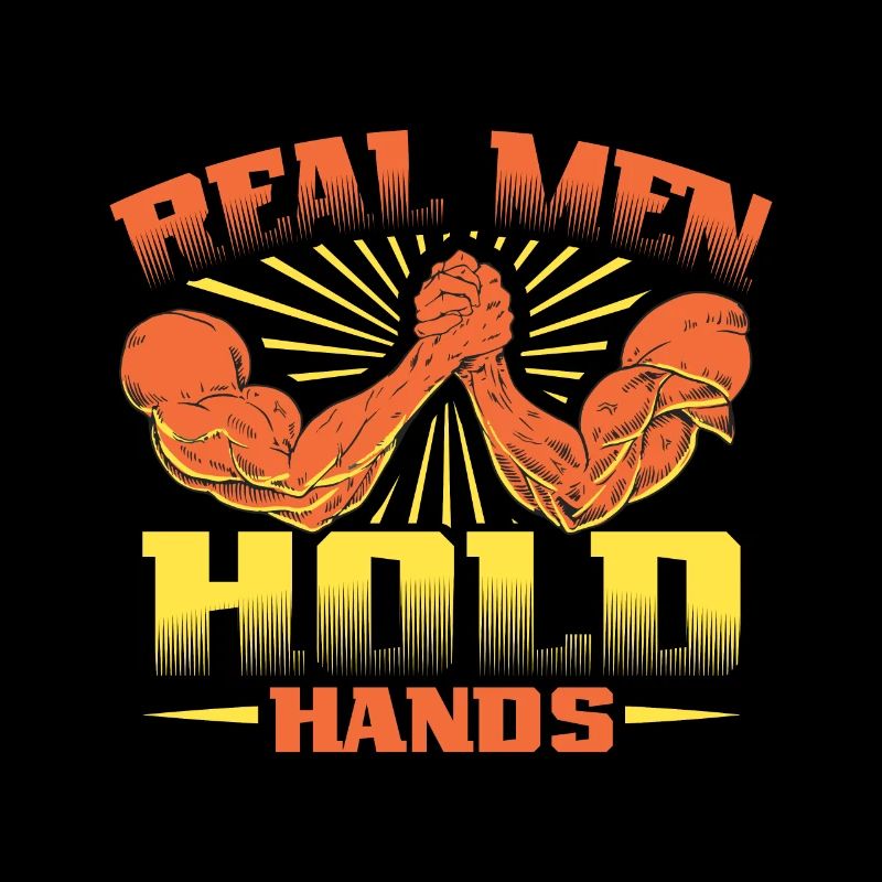 Real men hold hands - Armdrücken