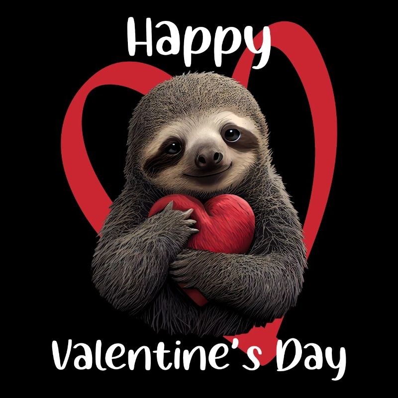 Sloth Sloths Happy Valentines Day