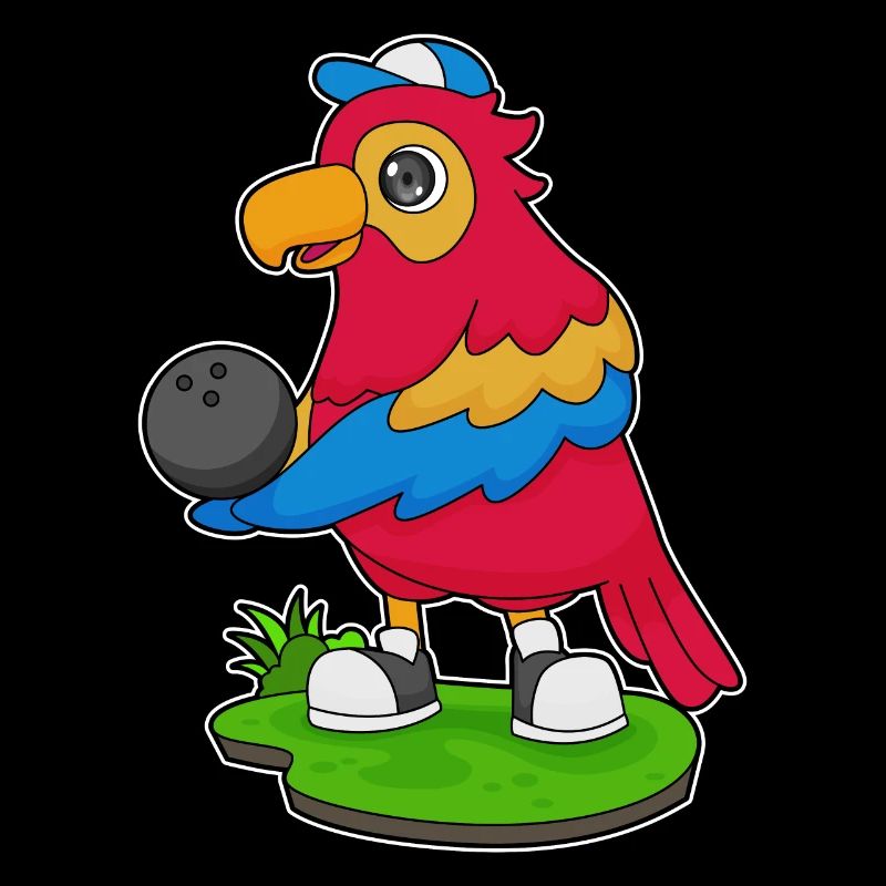 Papagei Bowling Bowlingkugel