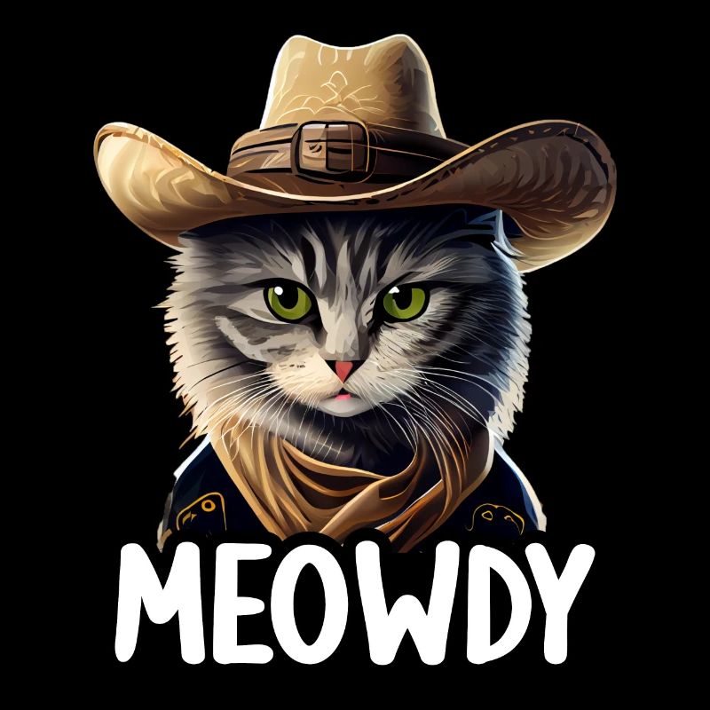 Meowdy Funny cat Meme for Cat Lovers