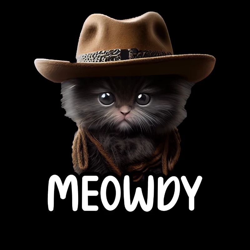 Meowdy Funny cat Meme for Cat Lovers