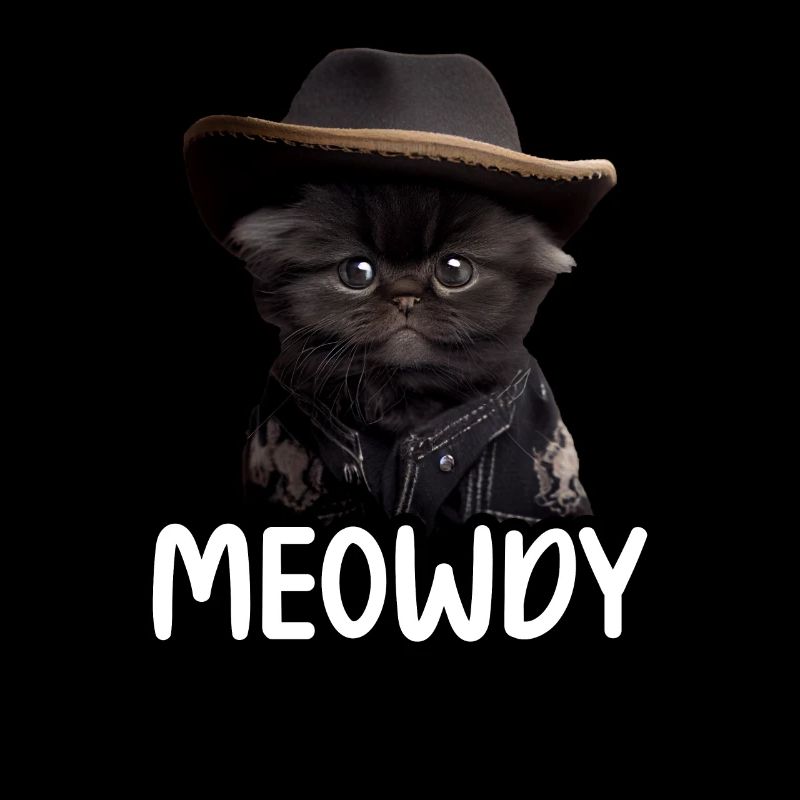Meowdy Funny cat Meme for Cat Lovers