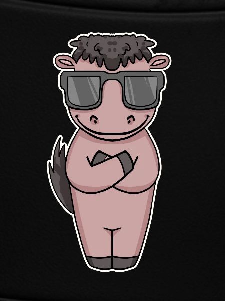 Pferd mit Sonnenbrille