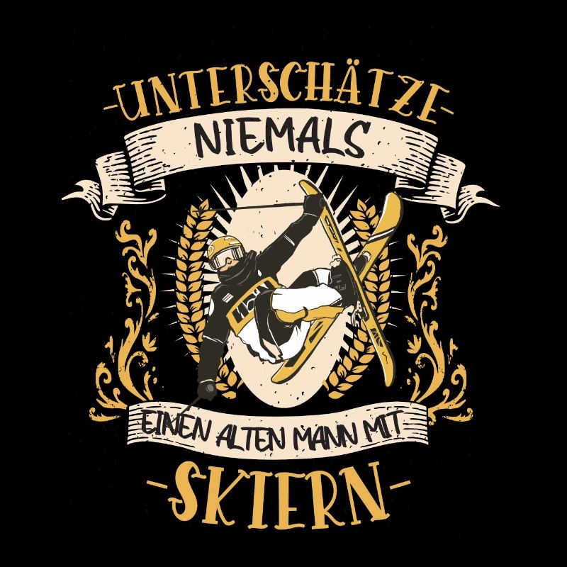 Ski Skifahren Skifahrer Lustiger Spruch Geschenk