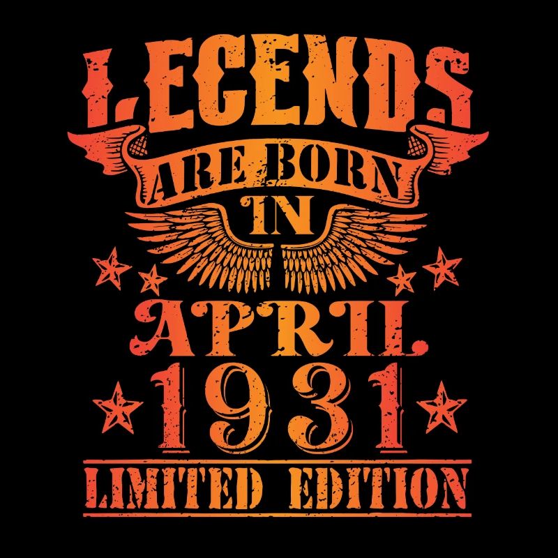 Anniversaire avril 1931 Edition Limitée Millésime