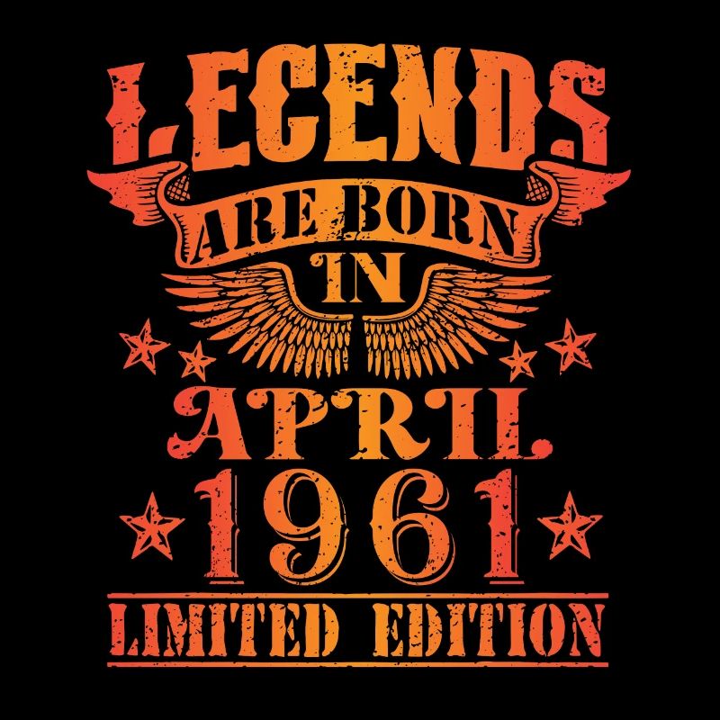Geburtstag April 1961 Limited Edition Vintage