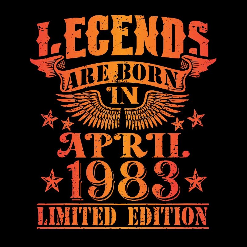 Geburtstag April 1983 Limited Edition Vintage