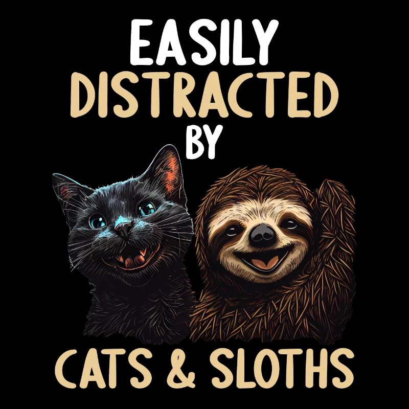 Easily distracted by cats and sloths