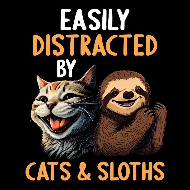 Easily distracted by cats and sloths