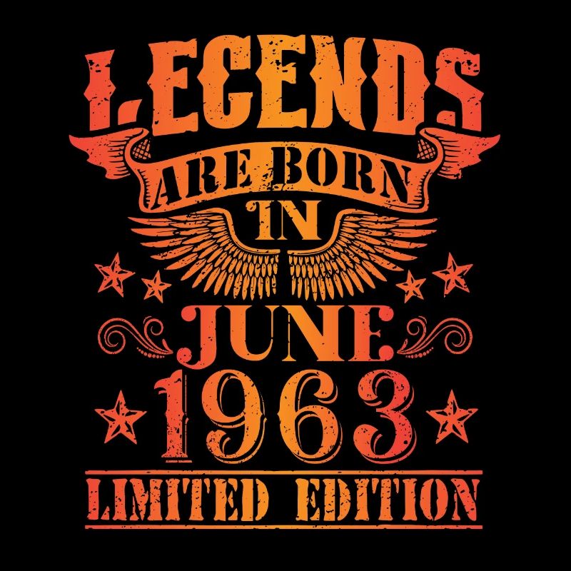 Geburtstag Juni 1963 Limited Edition Vintage