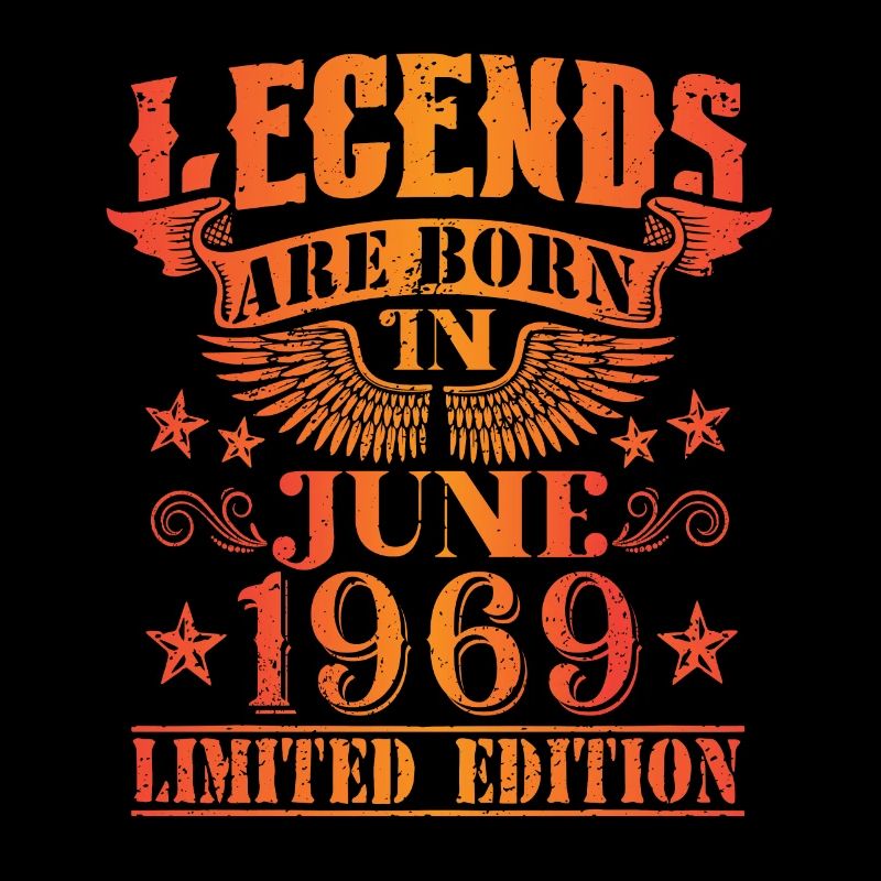 Geburtstag Juni 1969 Limited Edition Vintage