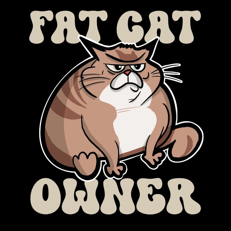 Fat cat owner