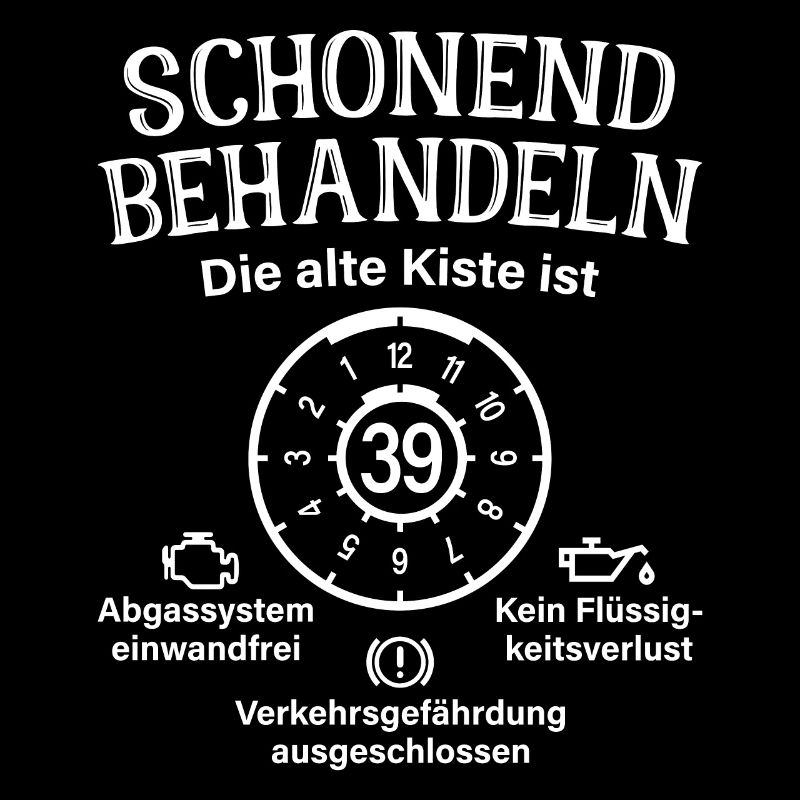 39. Geburtstag Schonend Behandeln Alte Kiste 39